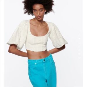 Zara voluminous corset top